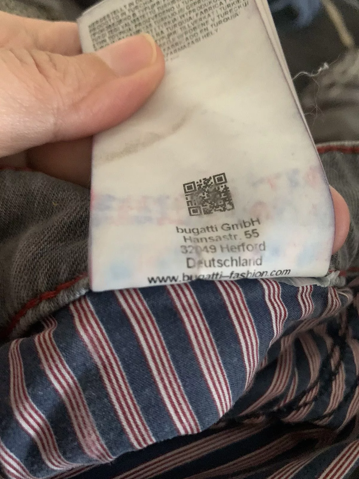 Bugatti Denim Bugatti × Designer Bugatti 'Flex City' Grey Men's Jeans Distressed Light Grey Denim Designer Classic Style Gray Streetwear