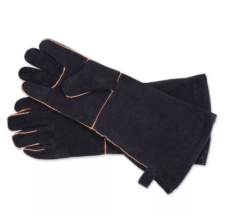 Black Leather Grill Gloves