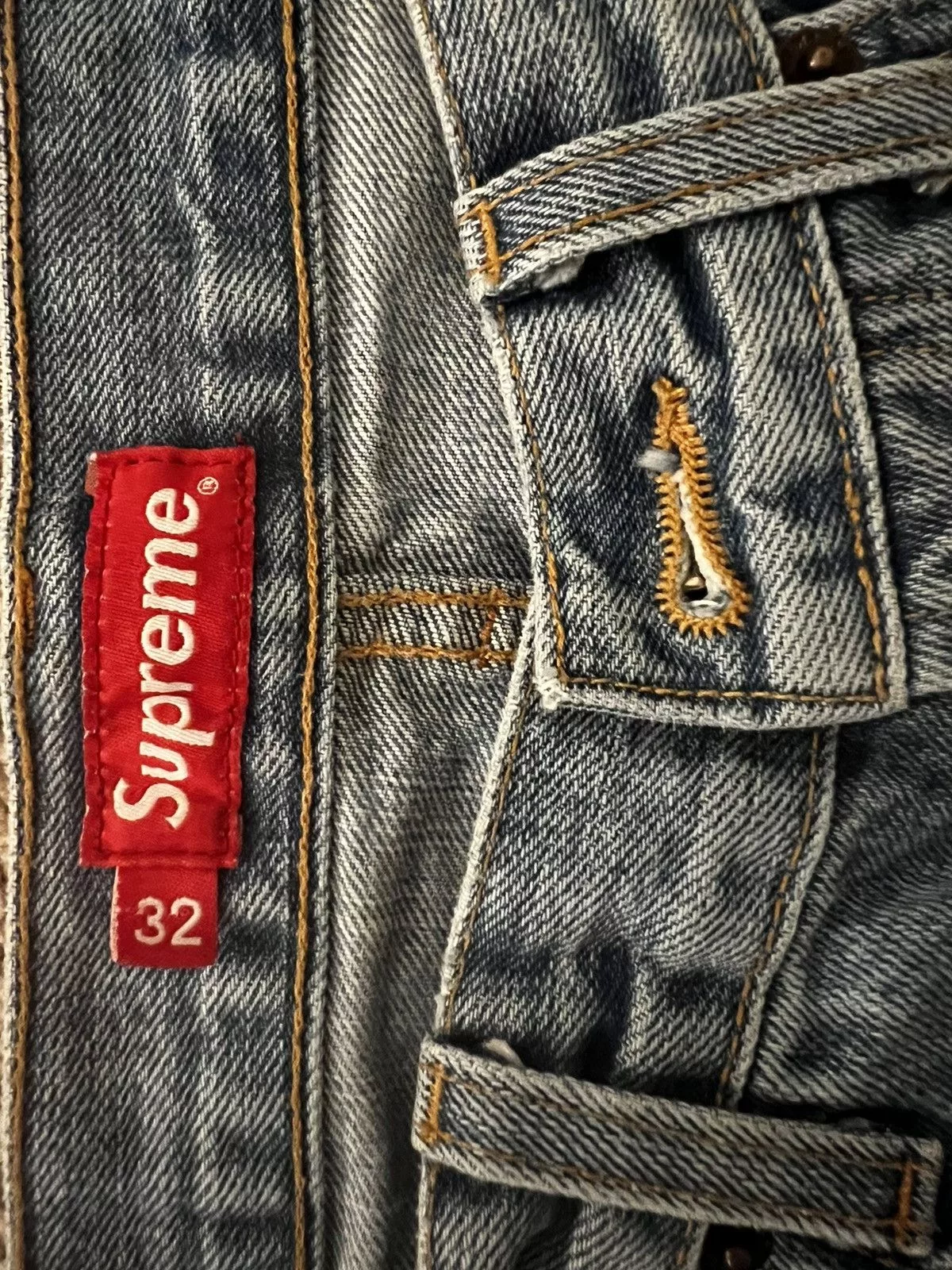 Supreme Denim Supreme Stonewashed Blue Jean M32