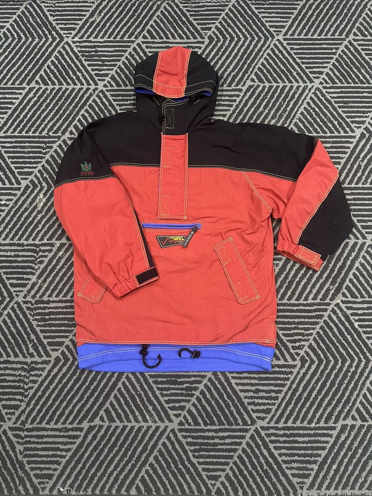 Descente Light Jackets Descente × Vintage Vintage TECHNO GEAR by DESCENTE Anorak Style Half Zip Jacket Multi
