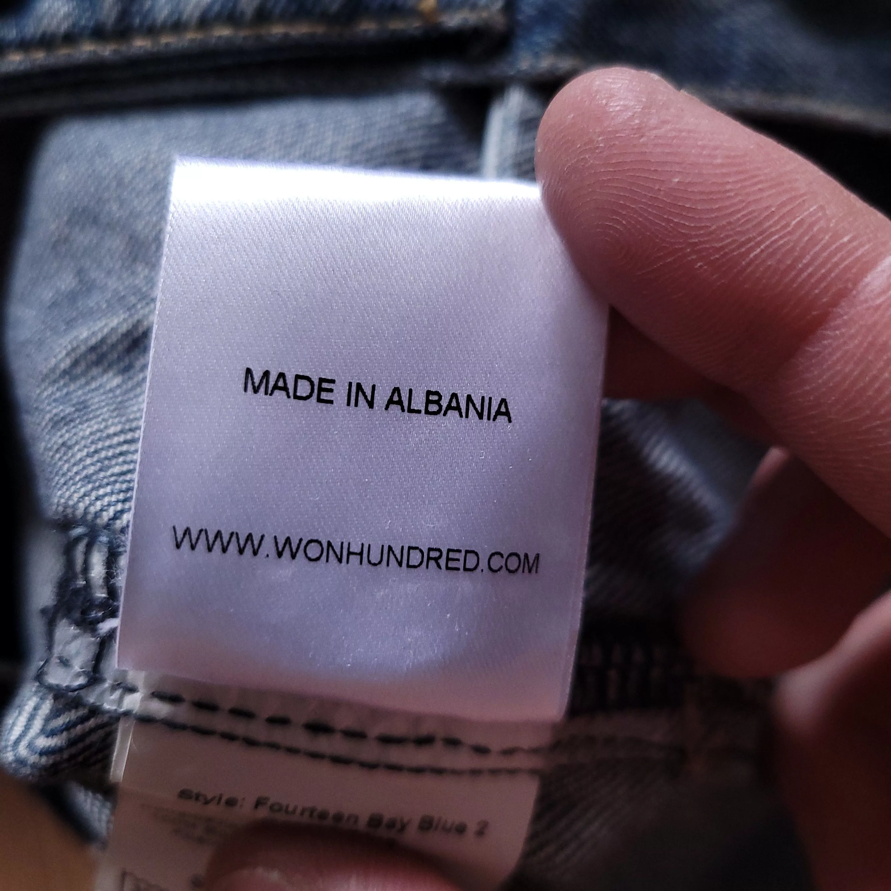 Designer Denim Jackets Designer × Won Hundred Won Hundreds denim jacket M Blue