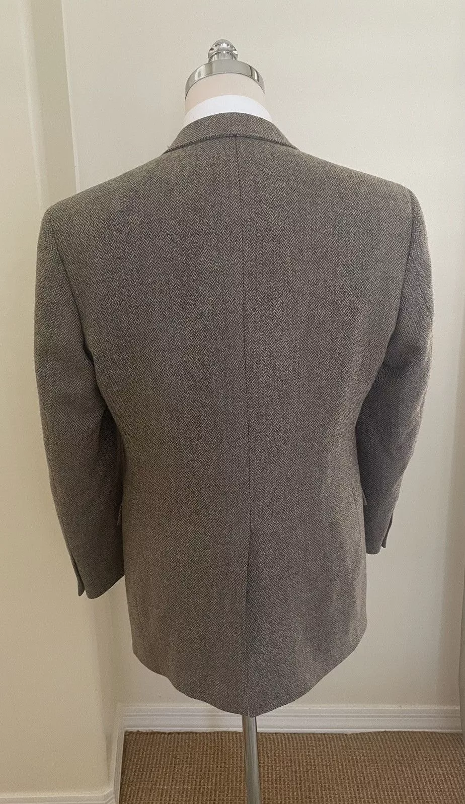 Burberry Blazers Burberry Herringbone Wool Jacket Brown