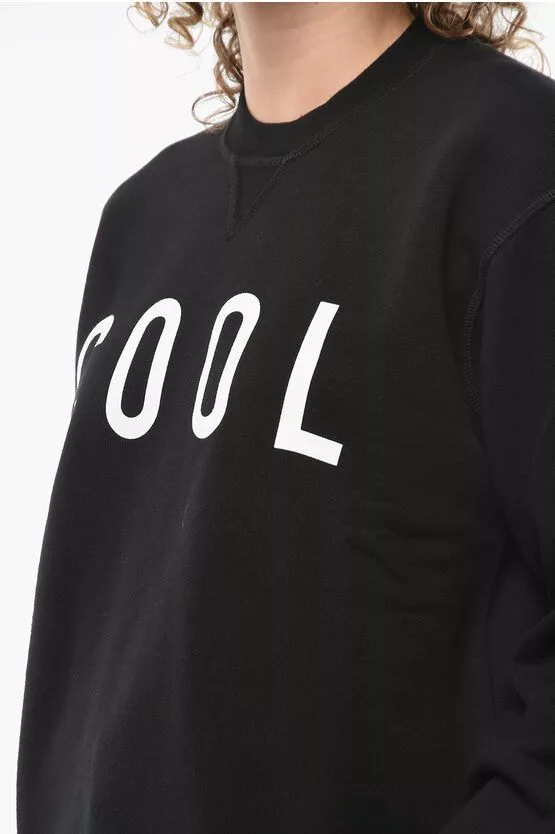 Dsquared2 Sweatshirts Dsquared2 og1mm0624 Printed Icon Sweatshirt in Black
