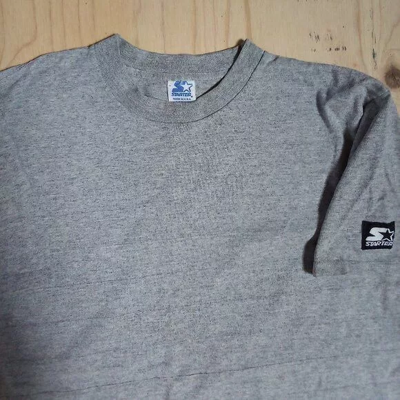 Starter Short Sleeve T Shirts Starter × Vintage Vintage STARTER Blank T-Shirt Heather Gray Streetwear