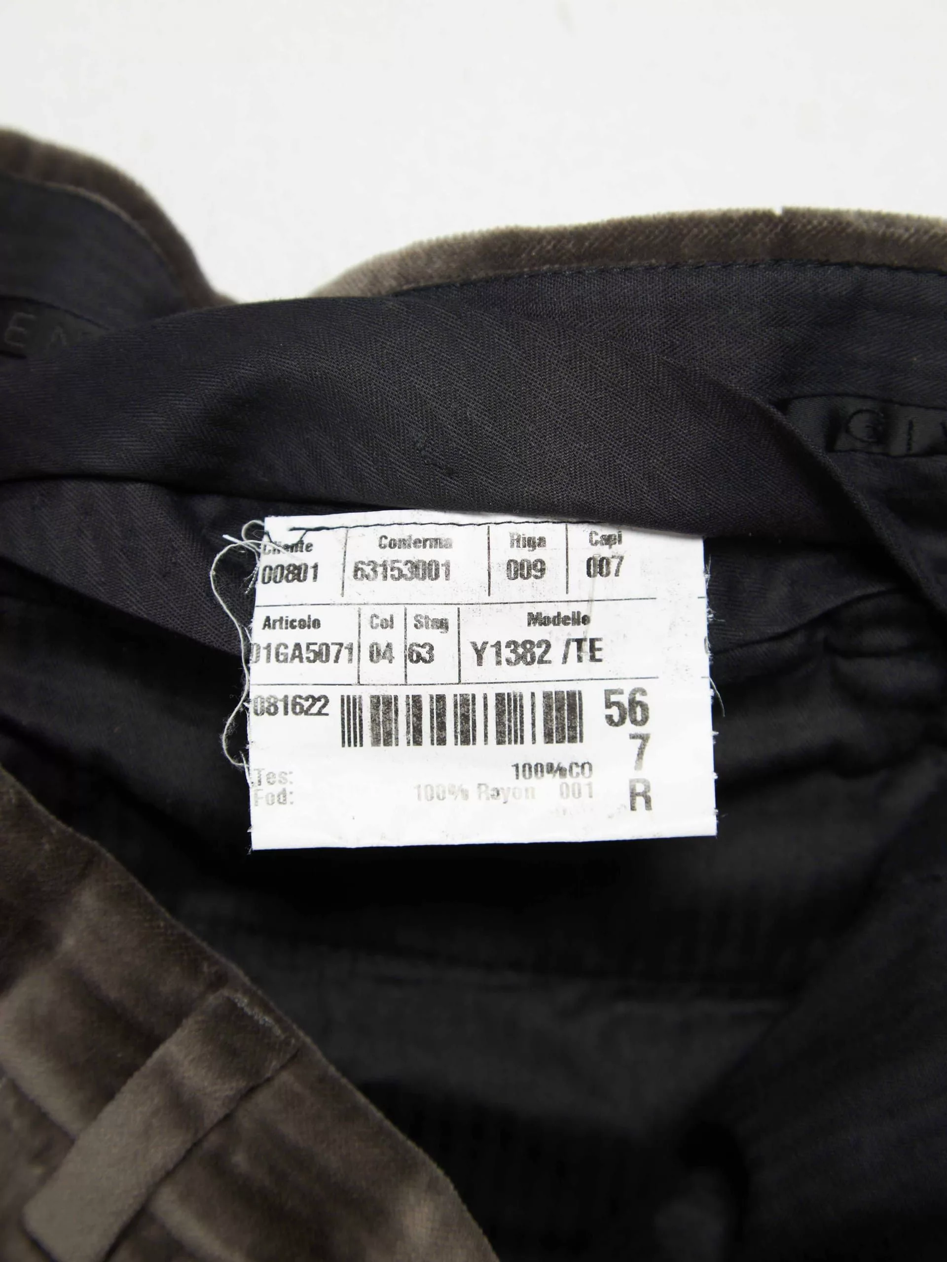 Givenchy Casual Pants Givenchy Gray Velvet Suit Trousers