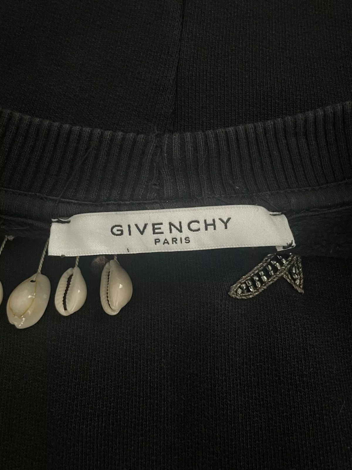 Givenchy Sweatshirts Hoodies Givenchy Crystal Skull Sweatshirt Black