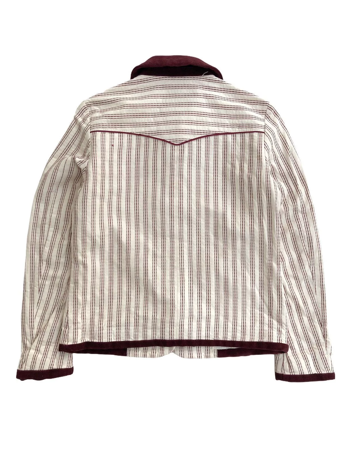 United Arrows Light Jackets United Arrows Stripes Stitching Button Jacket White