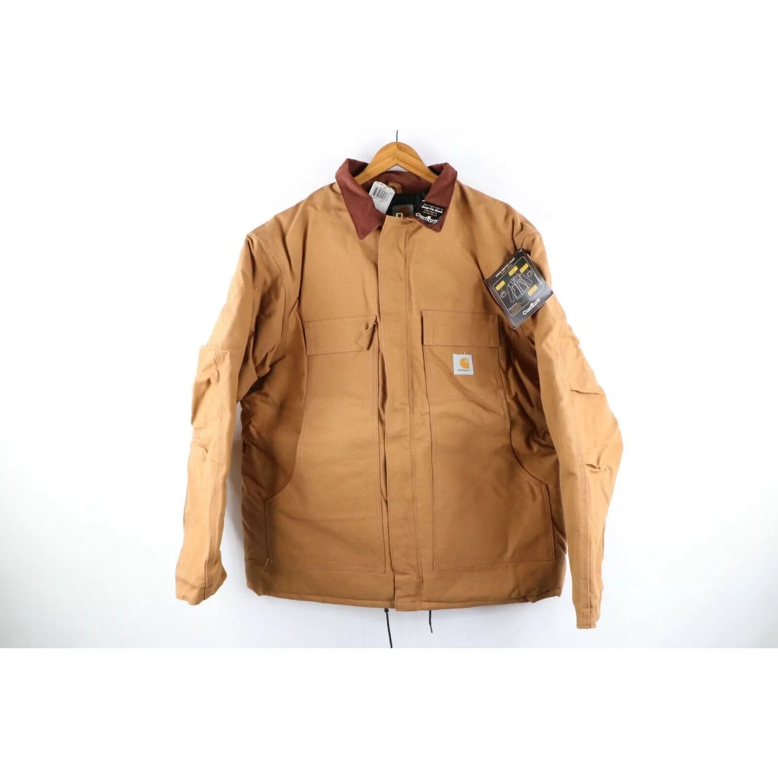 Carhartt Denim Jackets Carhartt × Vintage NOS Vintage 90s Carhartt Arctic Lined Corduroy Jacket Brown Streetwear