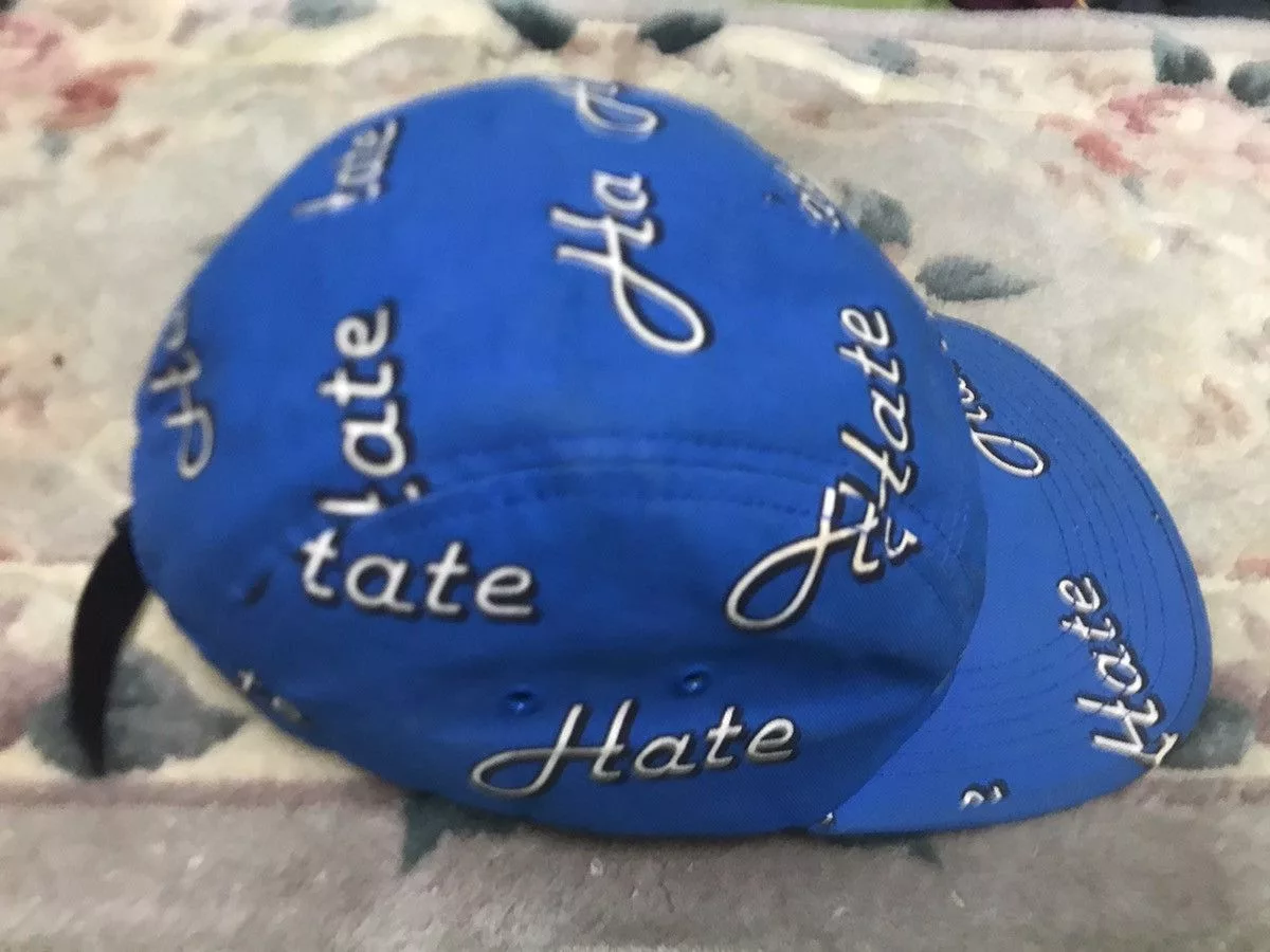 Supreme Supreme Supreme hate 5 Panel Rare Blue Streetwear