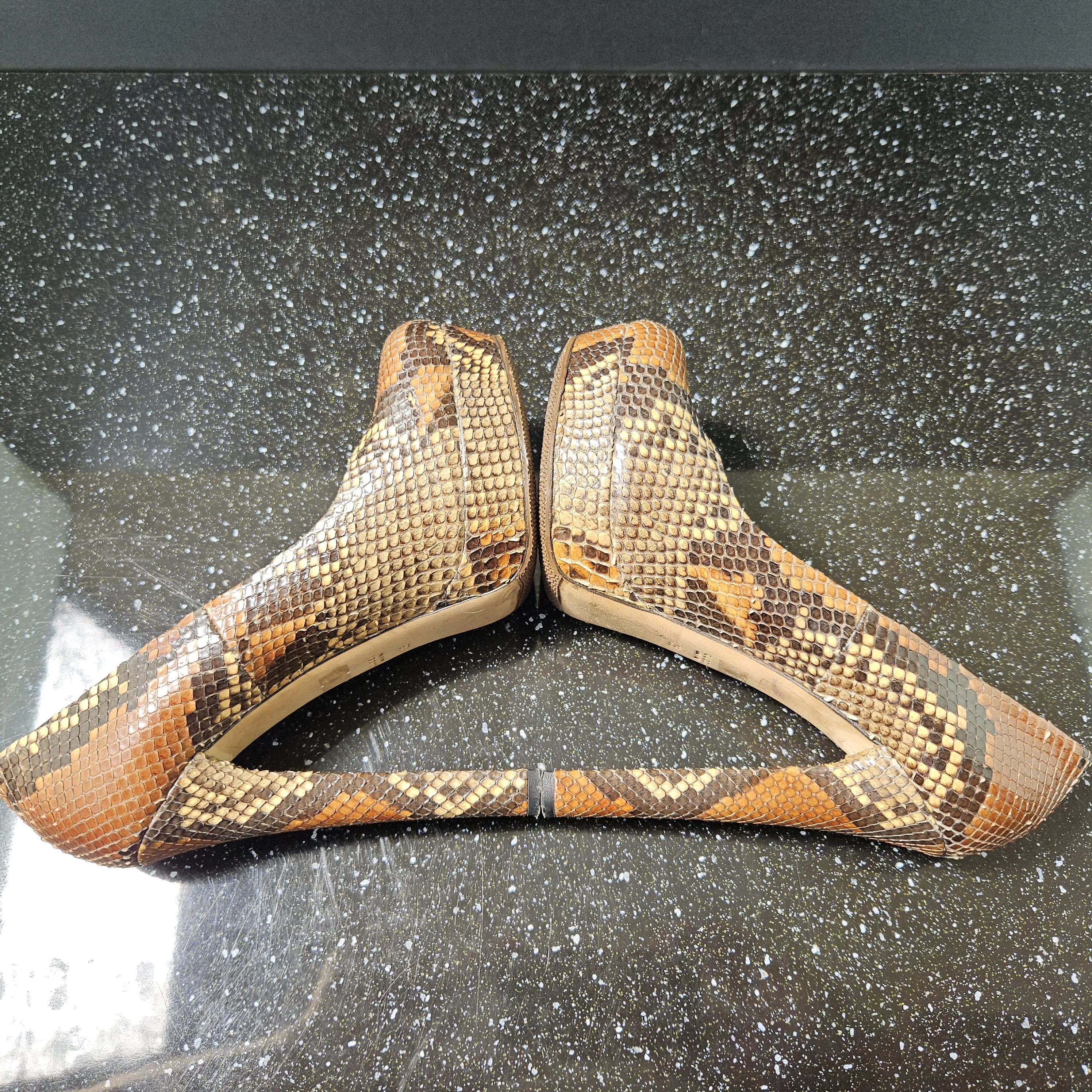 Gucci Heels Gucci Python Heels Sz 38 Gray