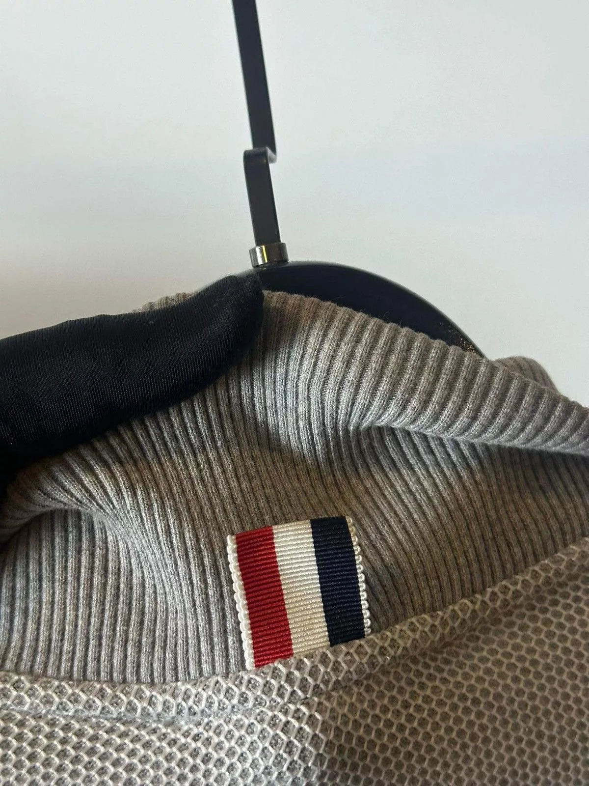 Thom Browne Bombers THOM BROWNE ZIP BOMBER JACKET Gray Luxury