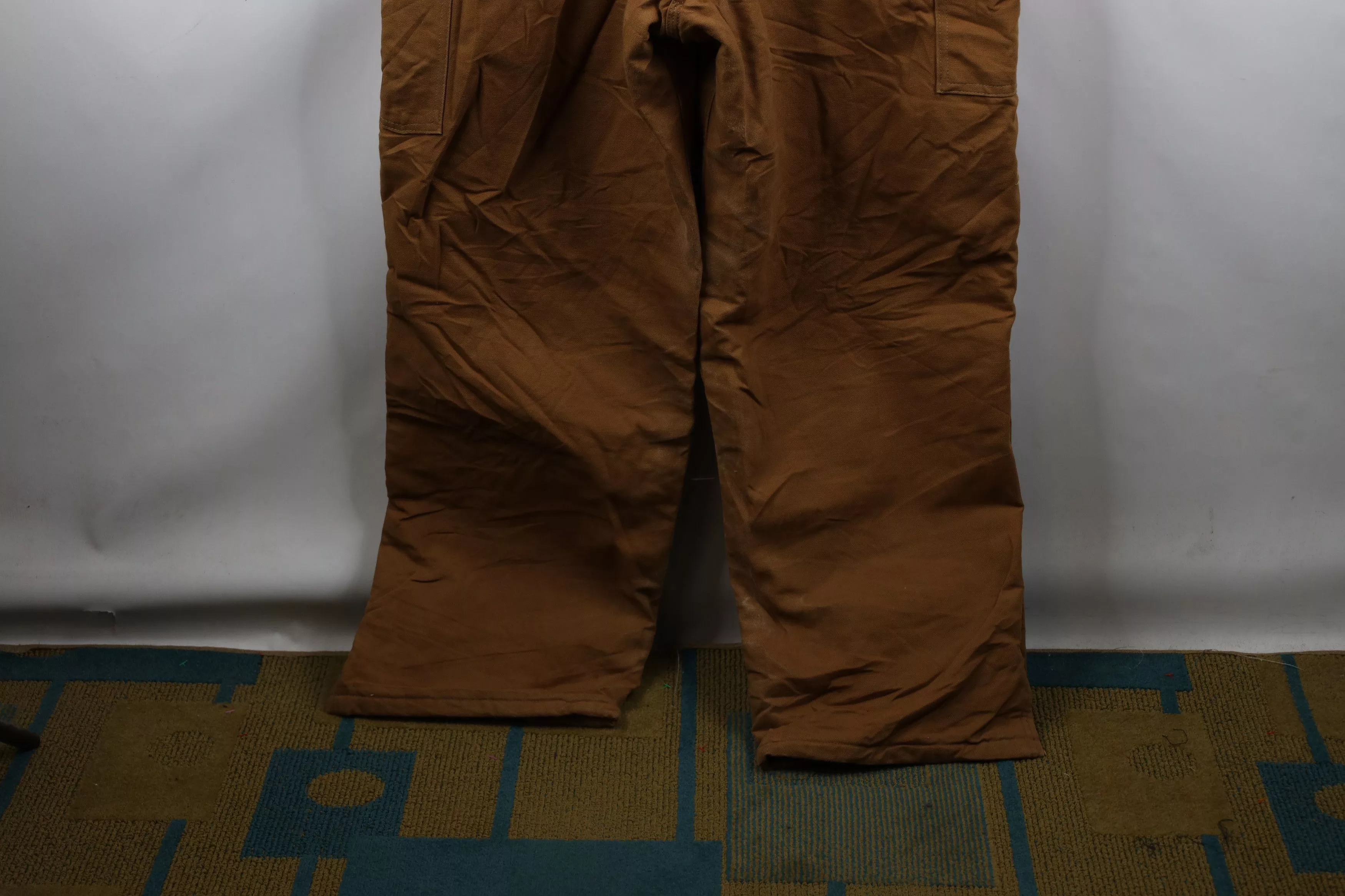 Carhartt Overalls Jumpsuits Carhartt × Vintage Vintage Y2K 2002 Carhartt Wide Leg Double Knee Overalls Brown
