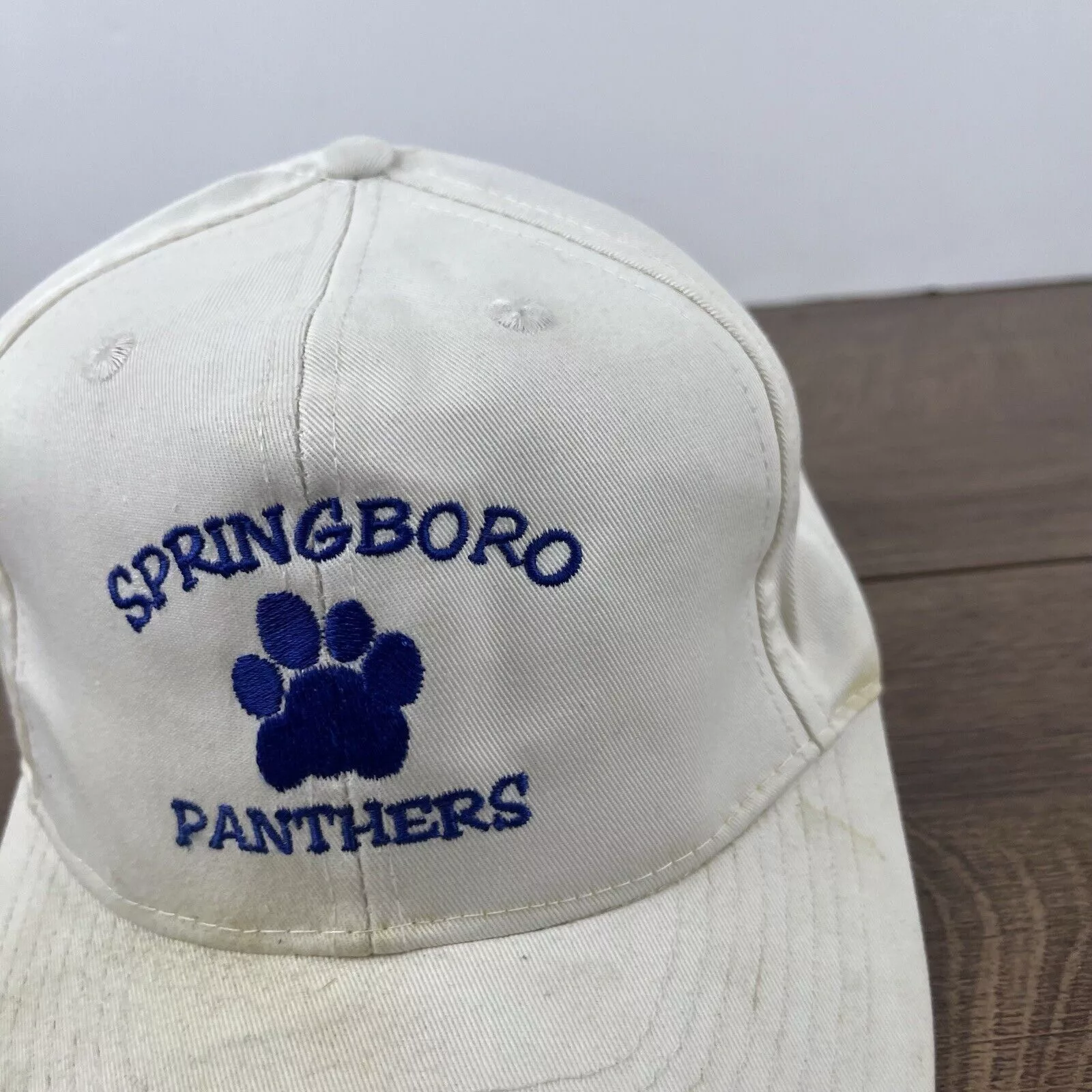 Other Hats Other Springboro Panthers Hat White Cap Hat Springboro Adjustable