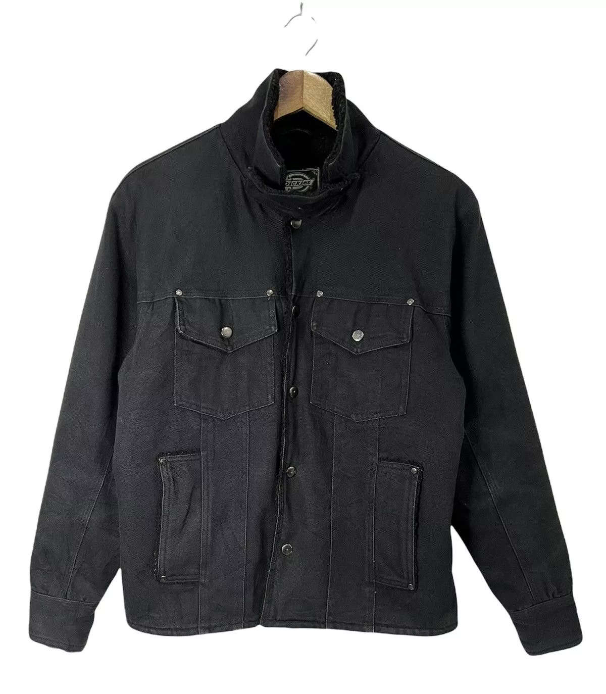 Dickies Light Jackets Vintage Dickies Chore Denim Jacket Black Workwear