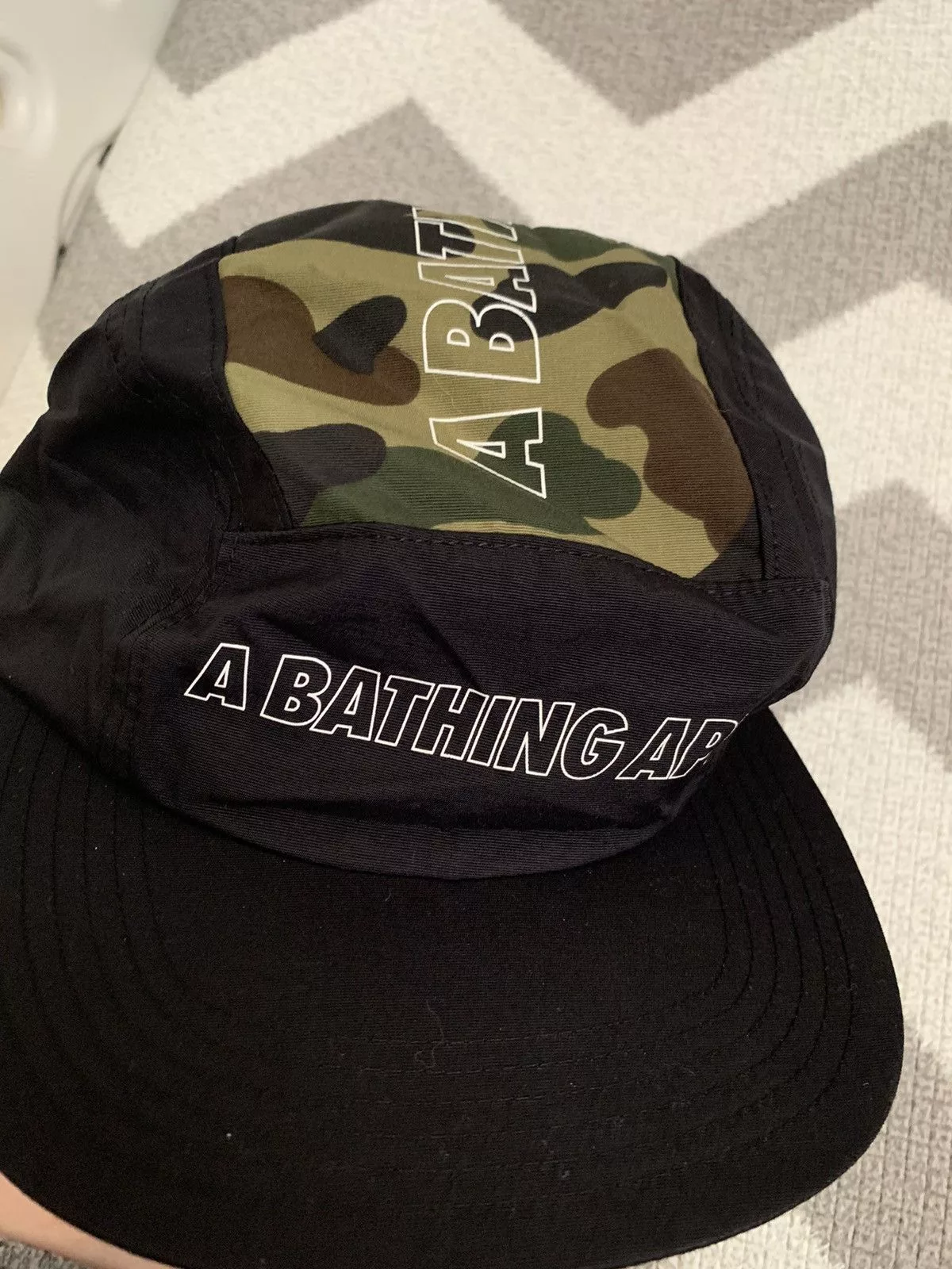 Bape Hats Bape 1st Camo Jet Cap Black