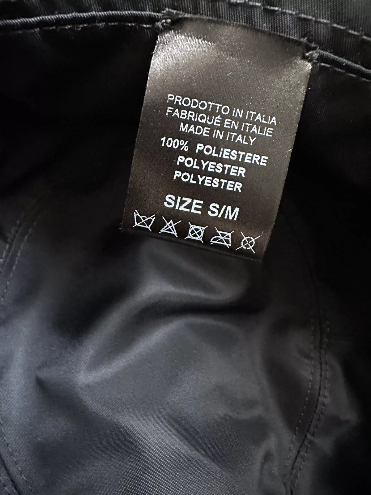 Raf Simons Hats Raf Simons Reversible Logo Bucket Hat Black
