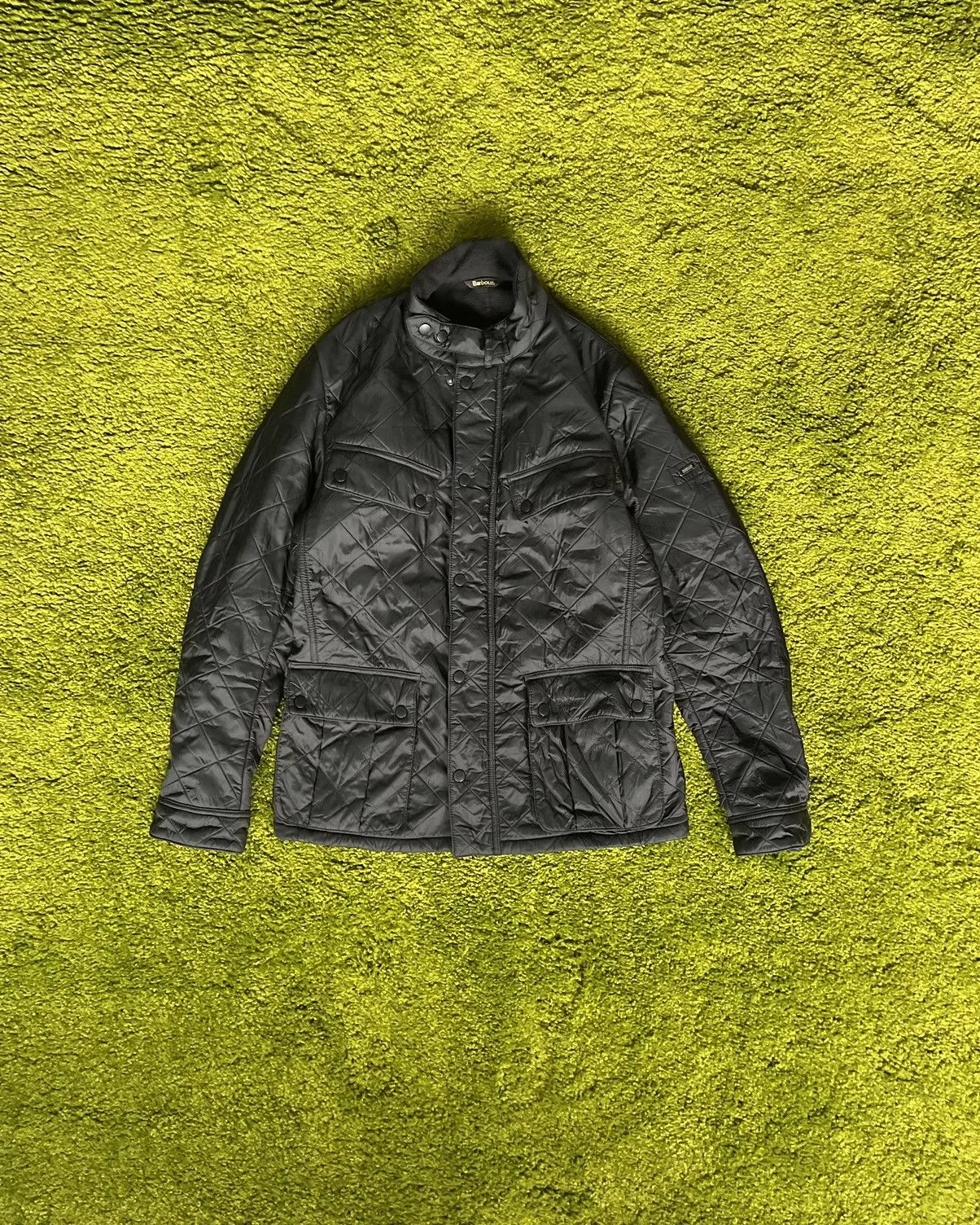 Barbour Light Jackets Barbour × Designer Barbour International lariel quilted racing jacket Black Streetwear
