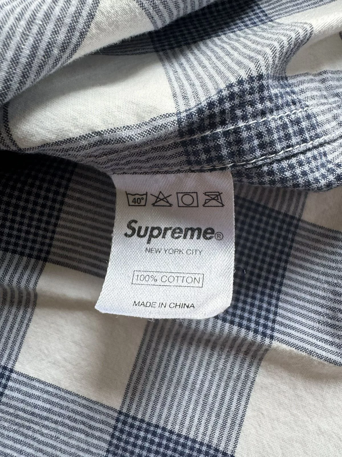Supreme Shirts Button Ups Supreme blue plaid button up