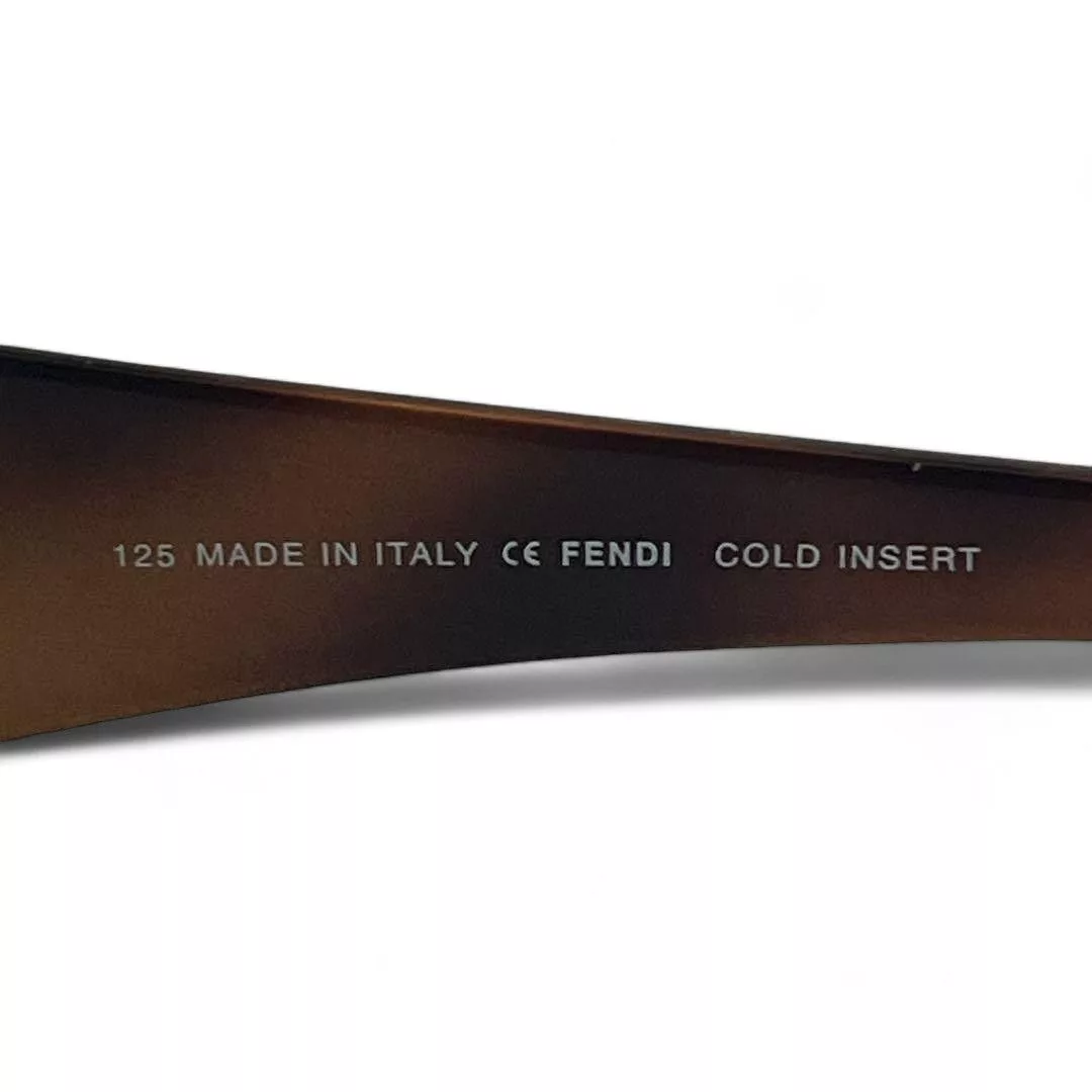 Fendi Glasses Fendi - Sunglasses Brown Zucca Pattern Plastic