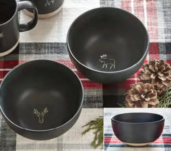 Winter Sketch Matte Bowls