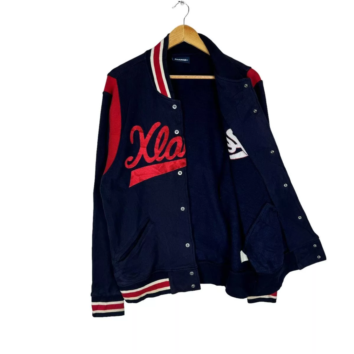 X-LARGE Light Jackets X-LARGE ☀️XLARGE VARSITY SNAP BUTTON JACKET LIKE SUPREME Blue Vintage