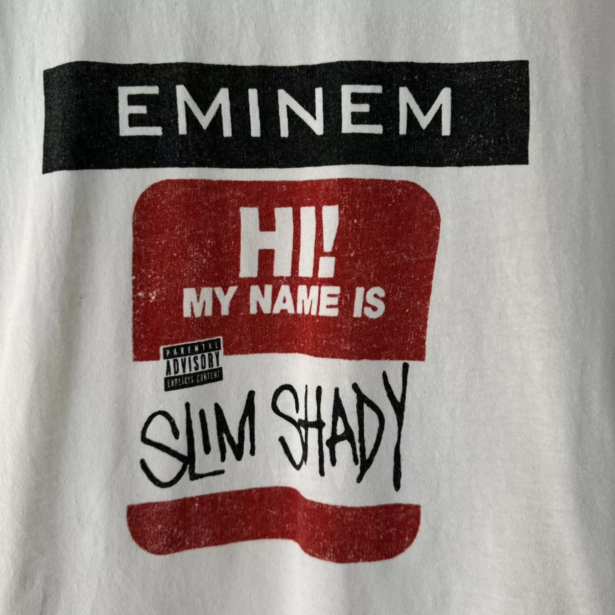 Eminem Short Sleeve T Shirts Eminem Tee White