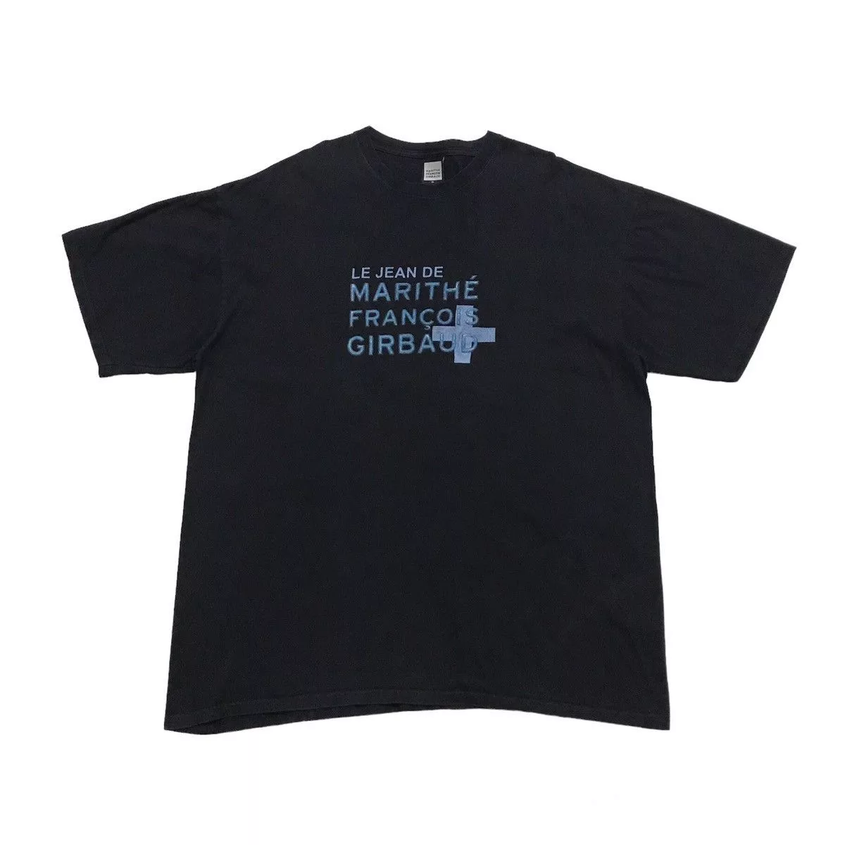 Marithe + Francois Girbaud Short Sleeve T Shirts Marithe + Francois Girbaud Logo Tee Le Jean De Marithe Francois Girbaud Black