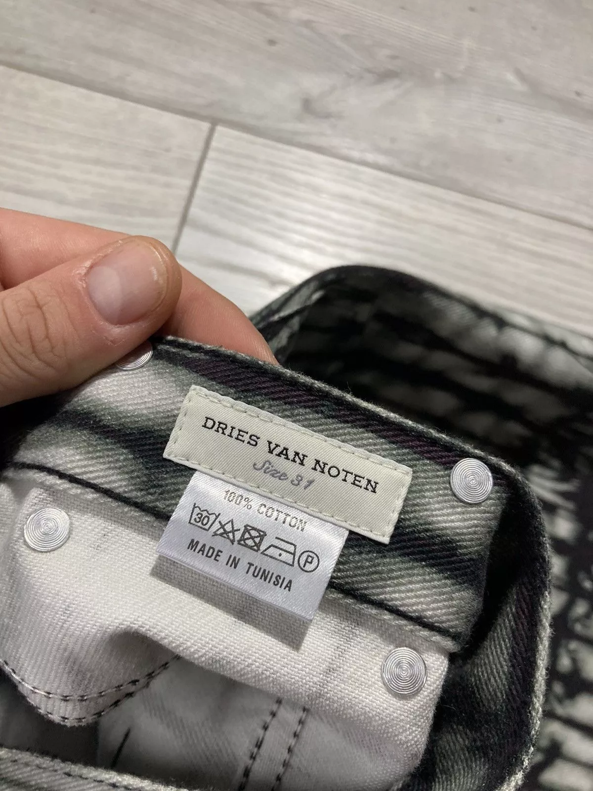 Dries Van Noten Denim Dries Van Noten jeans gris 31 Black