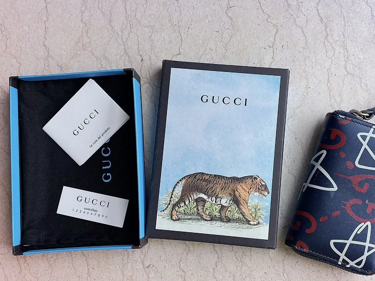 Gucci Wallets Gucci Print wallet Blue