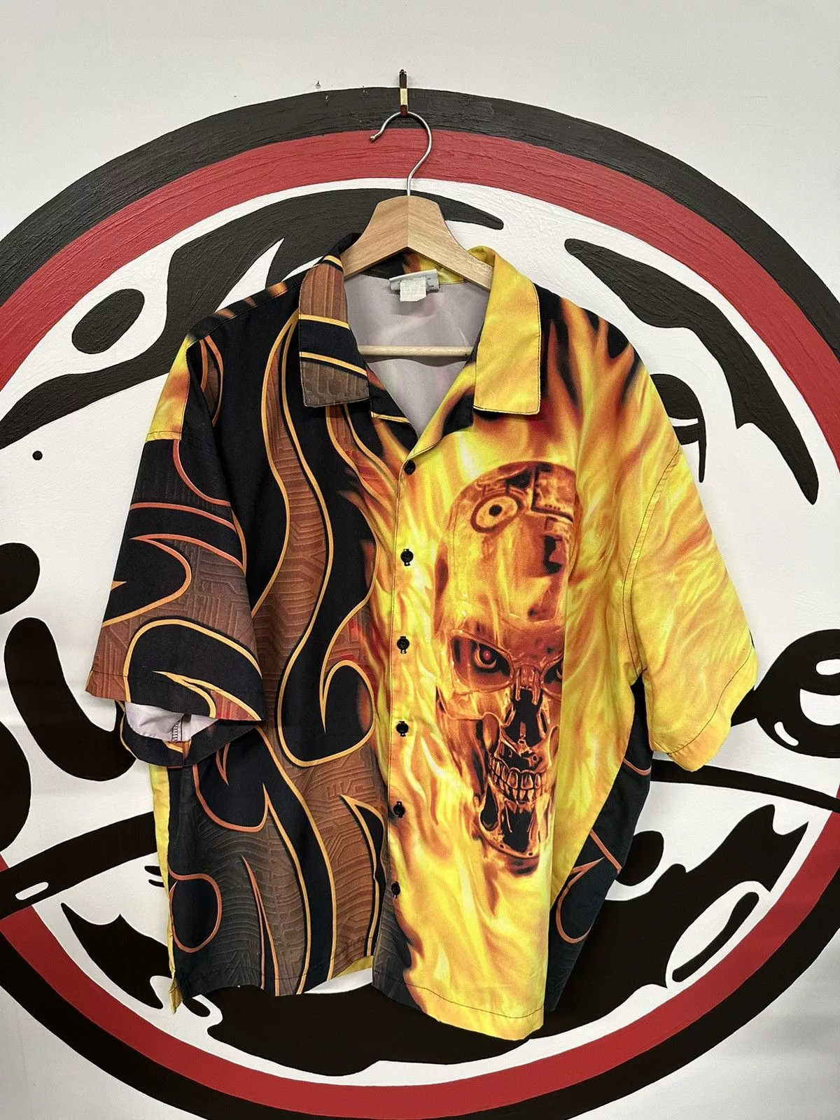 Universal Studios Shirts Button Ups Universal Studios × Vintage Vintage Y2K 00s Universal Studios Terminator 2 Button Up Multi Streetwear