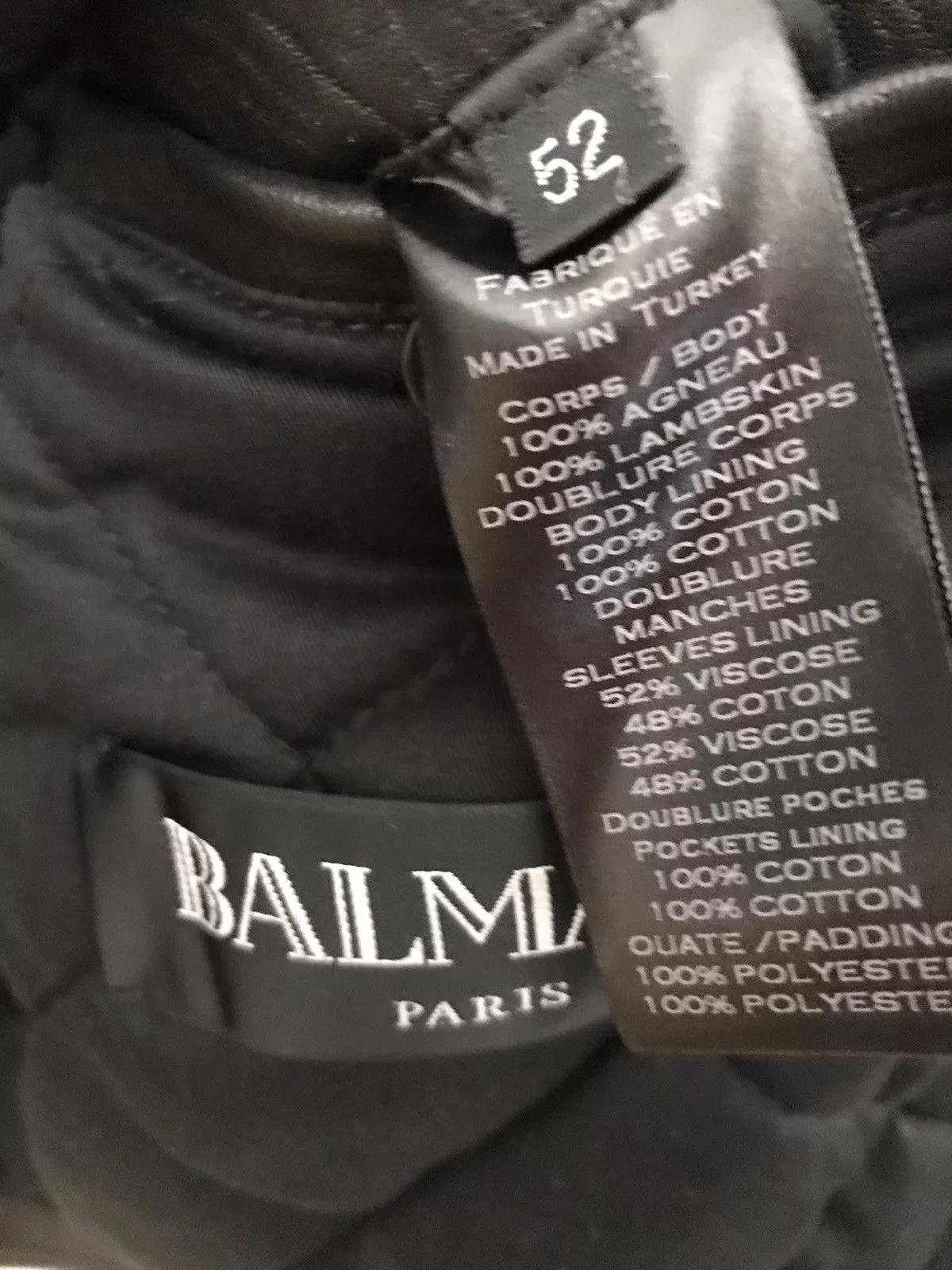 Balmain Leather Jackets Balmain iconic biker leather jacket Black