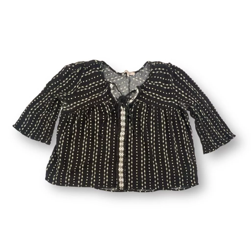 Other Blouses Other Miss Me Blouse Top Size Medium Black