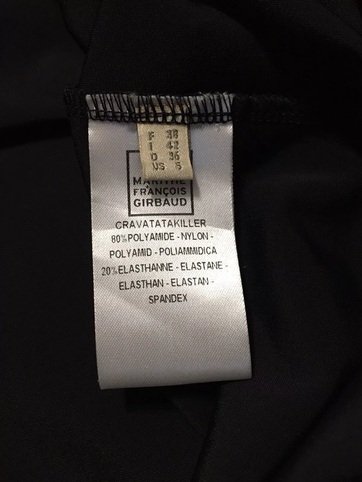Marithe + Francois Girbaud Midi Dresses Marithe + Francois Girbaud Marithe Francois Girbaud Black Sign Design Dress IT42 US5