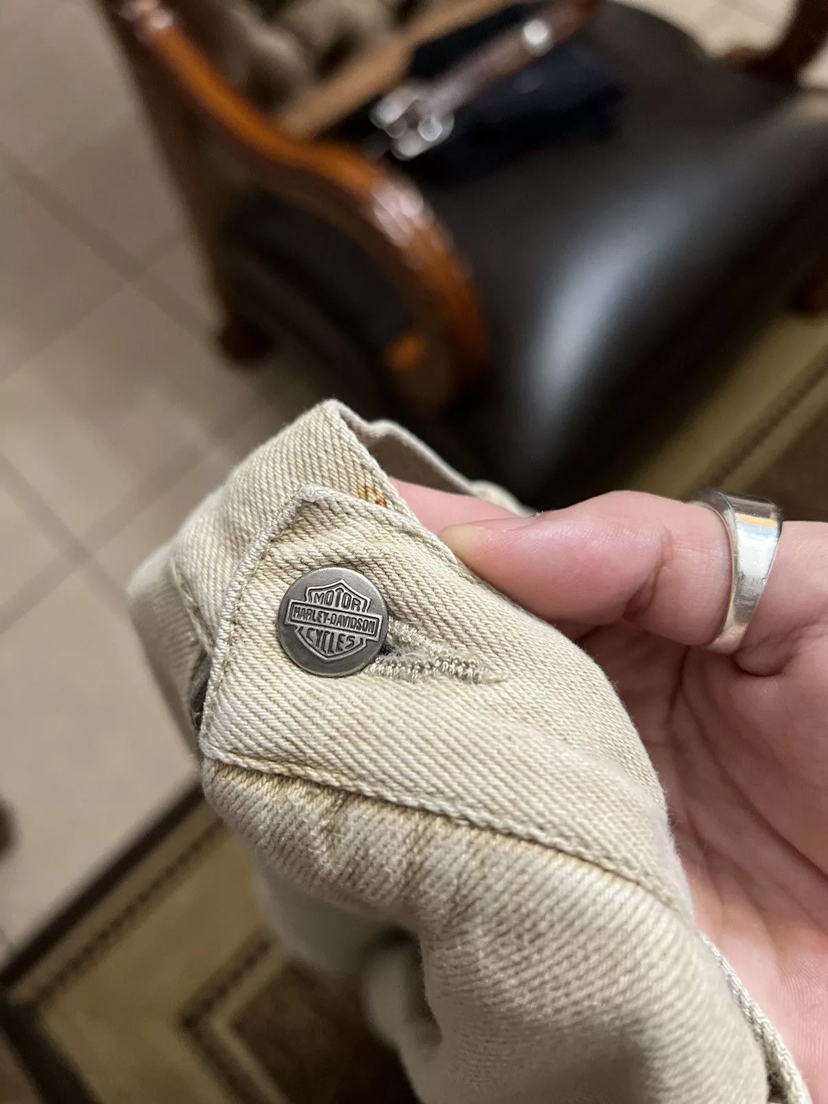 Harley Davidson Denim Harley Davidson Cargo Pants Beige
