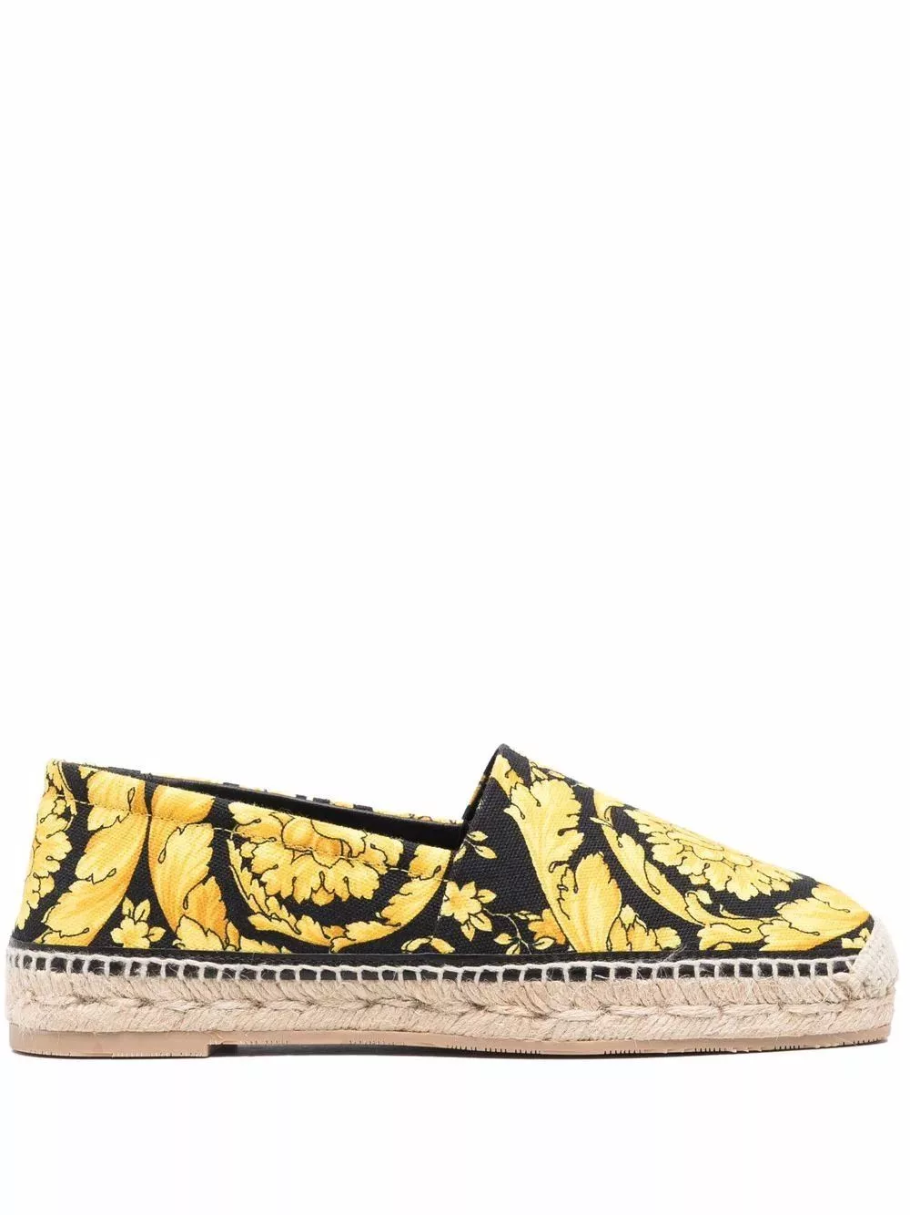 Versace Slip Ons Versace os11x0624 Barocco-Print Espadrilles in Multicolor