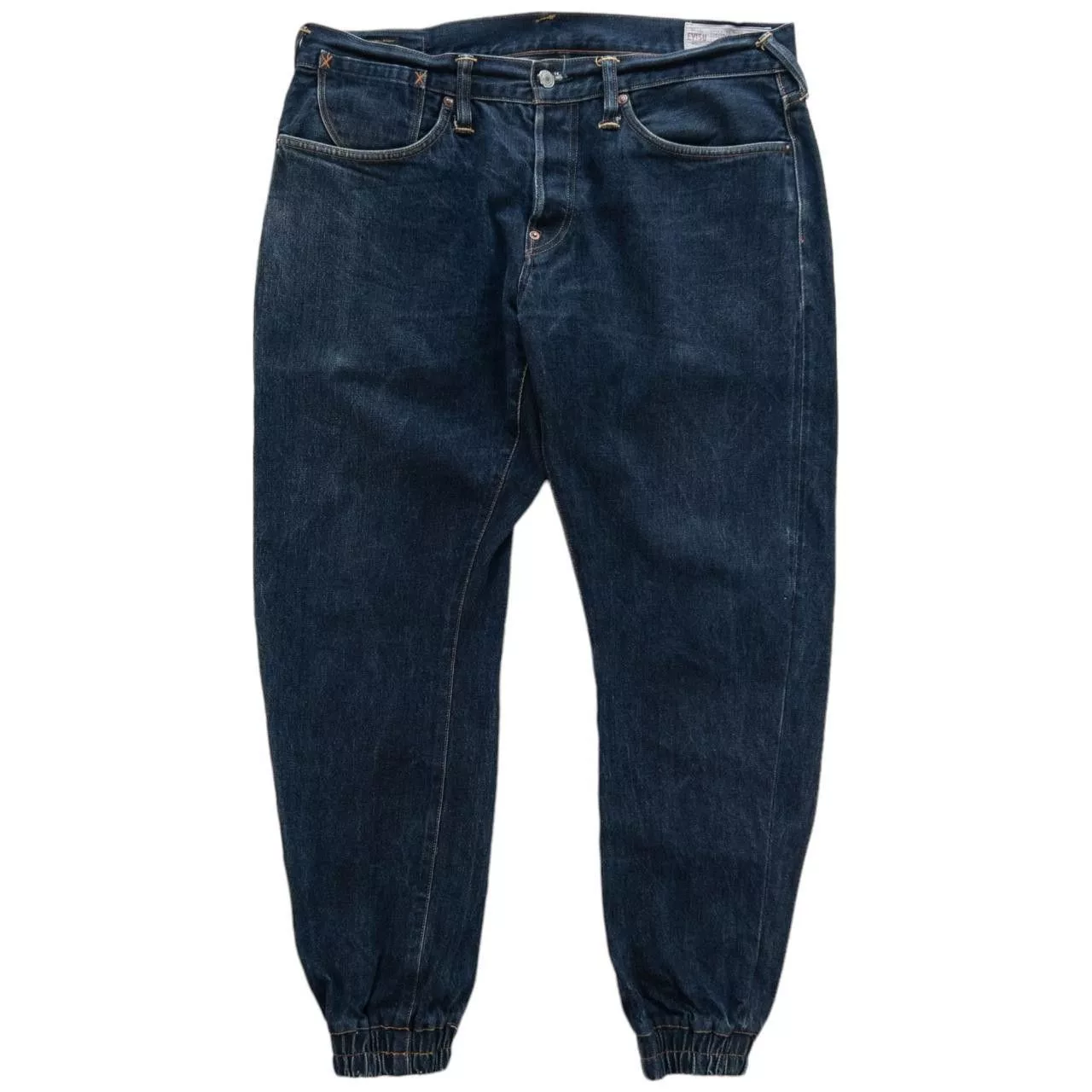 Evisu Denim Vintage Evisu Double Gull Elasticated Cuff Jeans Size W34 Blue