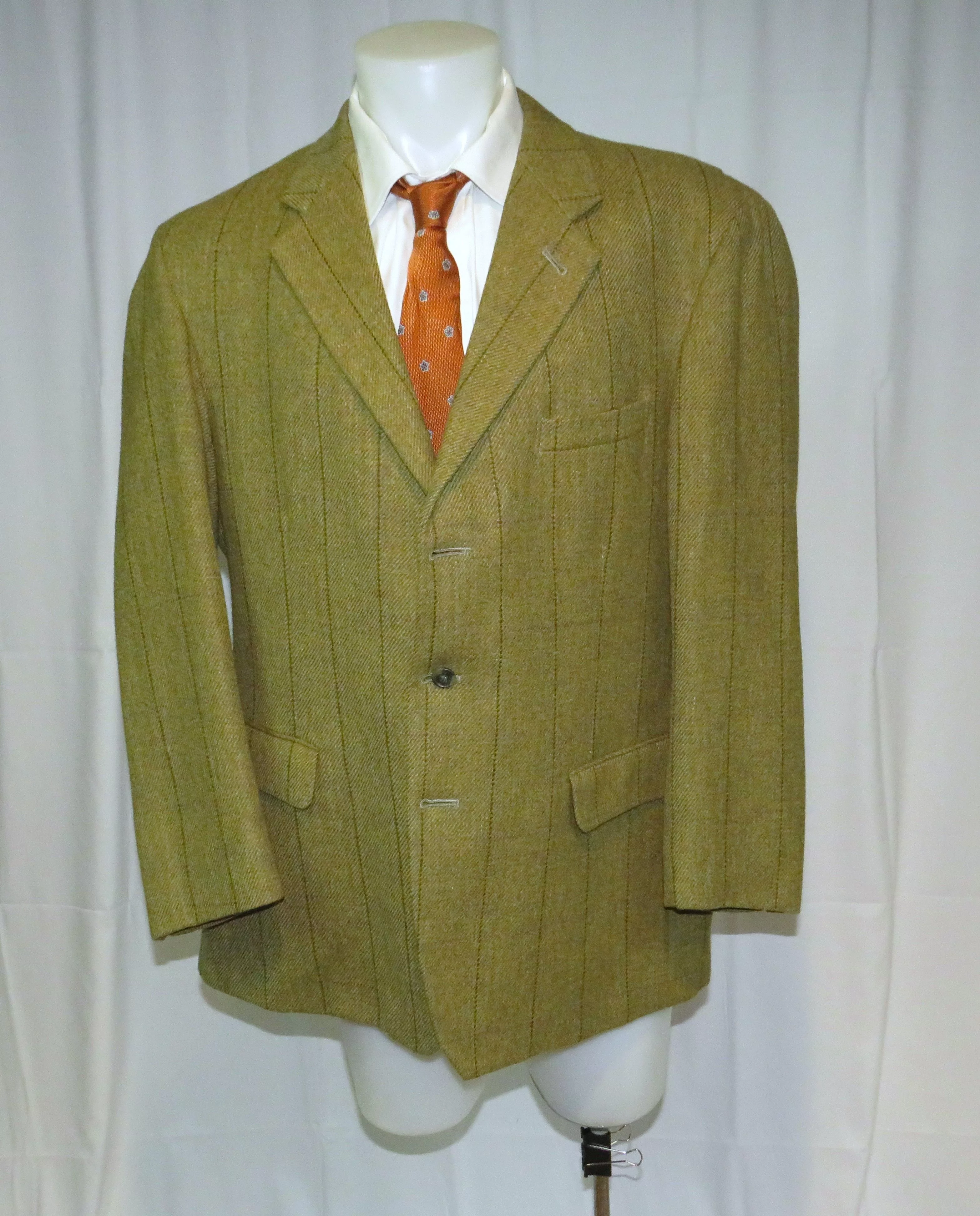 Other Blazers Other P&J Haggart Green Tweed Three Button Shooting Jacket 46