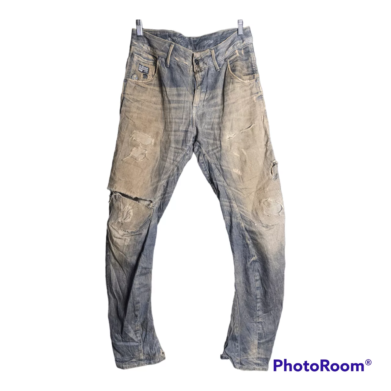 G-Star Denim G-Star g star distressed loose tapered jeans(p25) Blue Streetwear