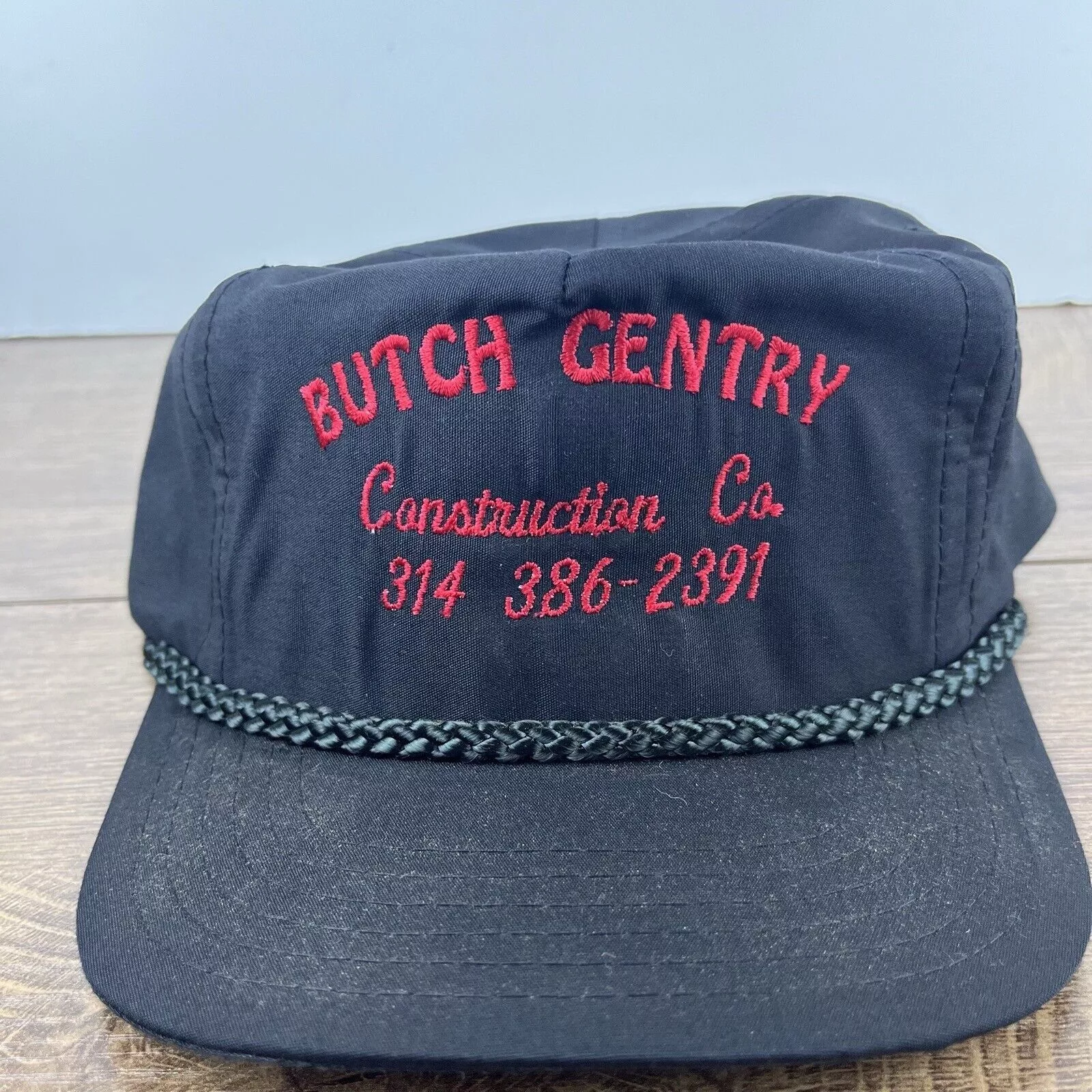 Other Hats Other Butch Gentry Construction Hat Black Adjustable Hat Black Adu