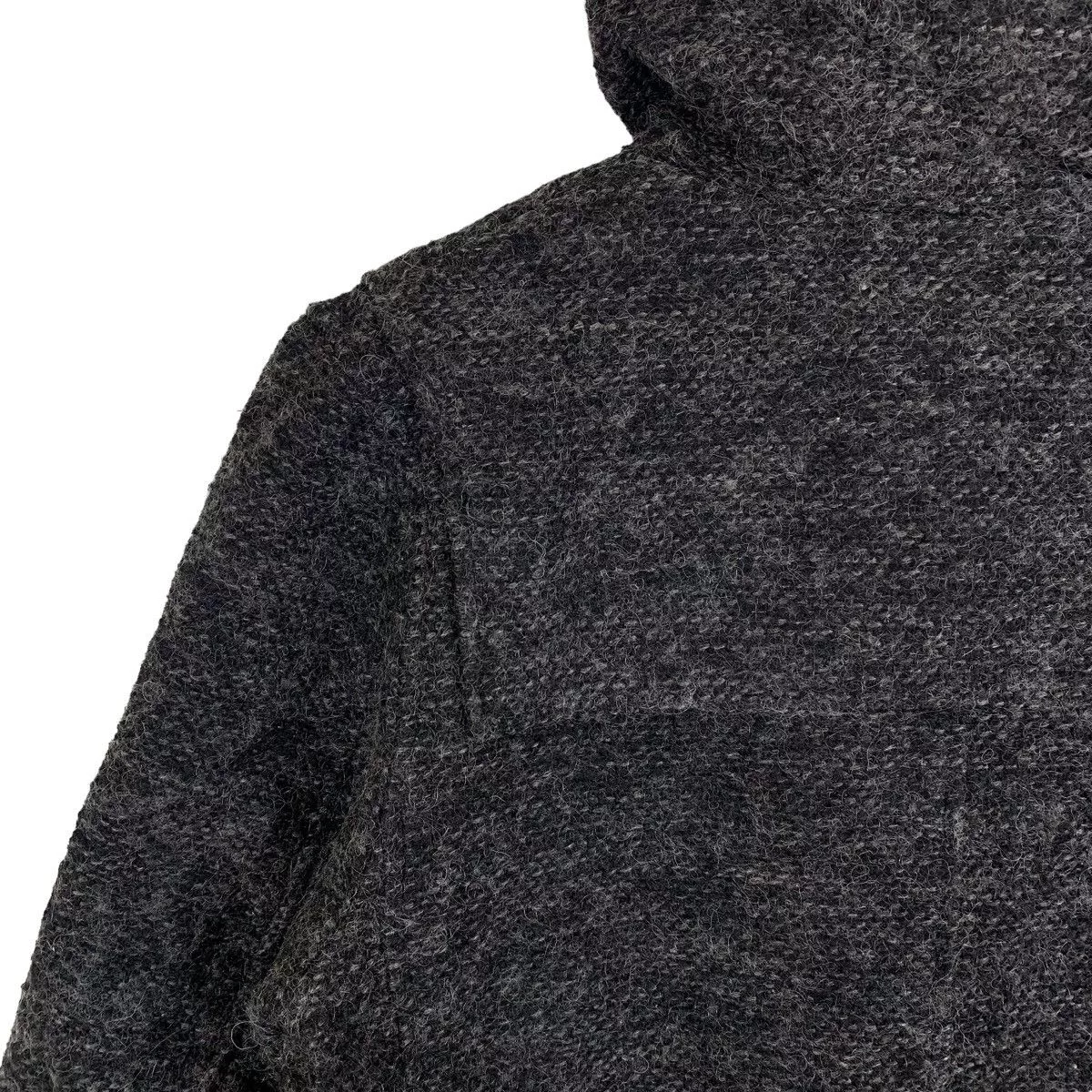 go slow caravan Heavy Coats GO SLOW CARAVAN Outdoor Sportswear Button Wool Hoodie Coat Gray Gorpcore