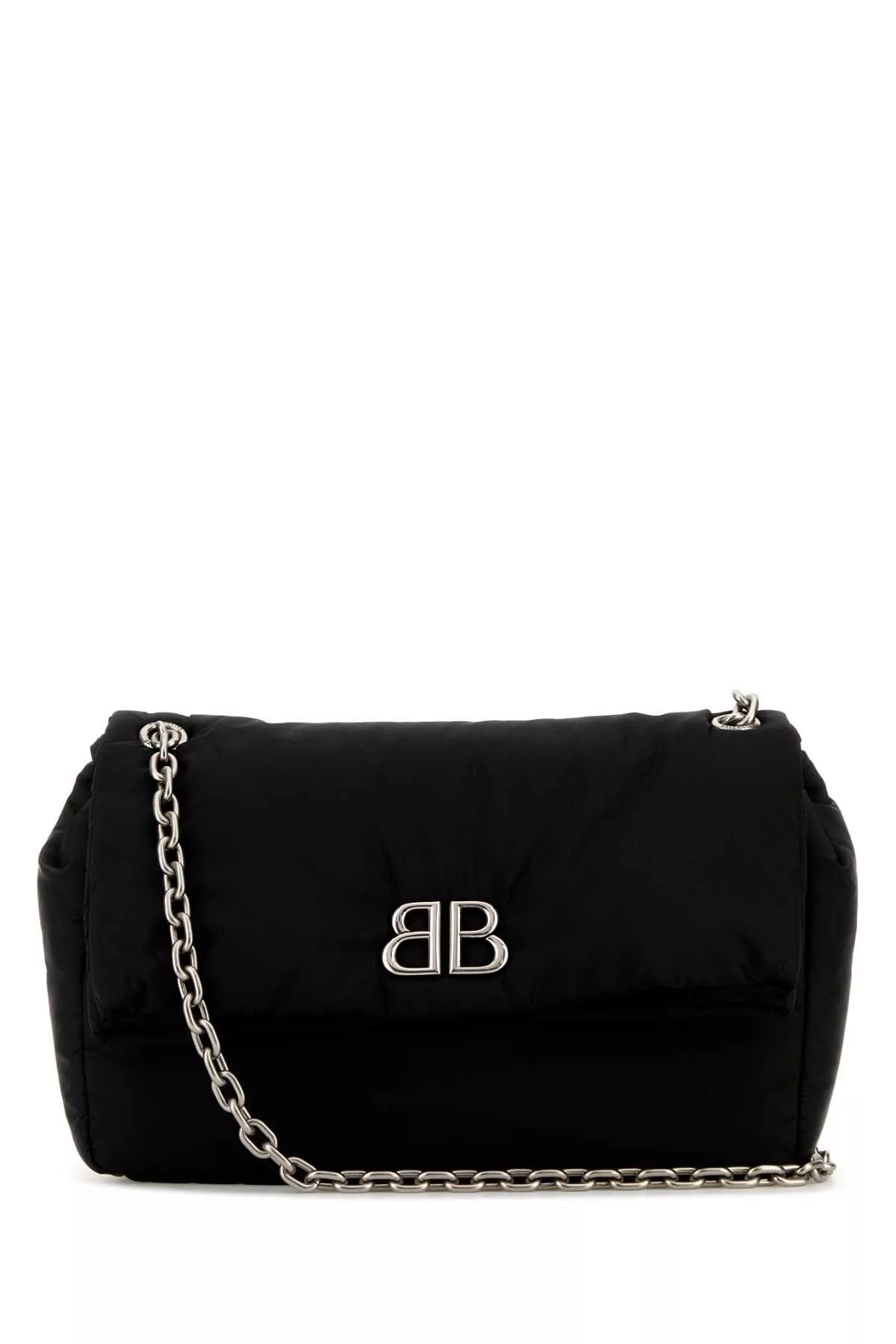 Balenciaga Crossbody Bags Balenciaga Black Nylon Medium Monaco Shoulder Bag Multi