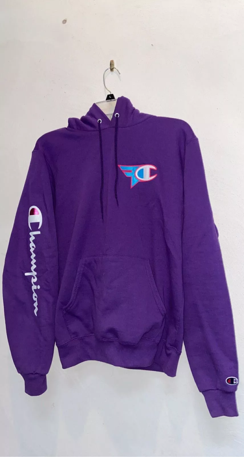 Champion Sweatshirts Hoodies Champion × FaZe Faze x Champion Ewok Hoodie Purple