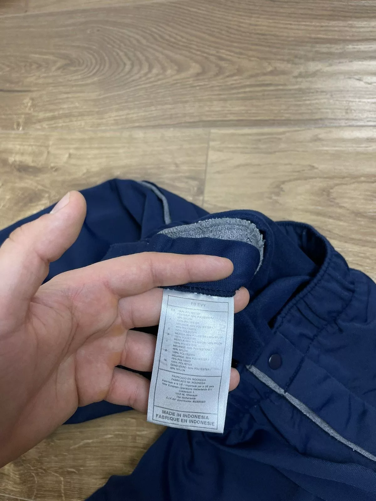 Nike Sweatpants Joggers Nike × Vintage Vintage Nike Y2K Style Blue Drill Side Buttons Sweatpants Streetwear