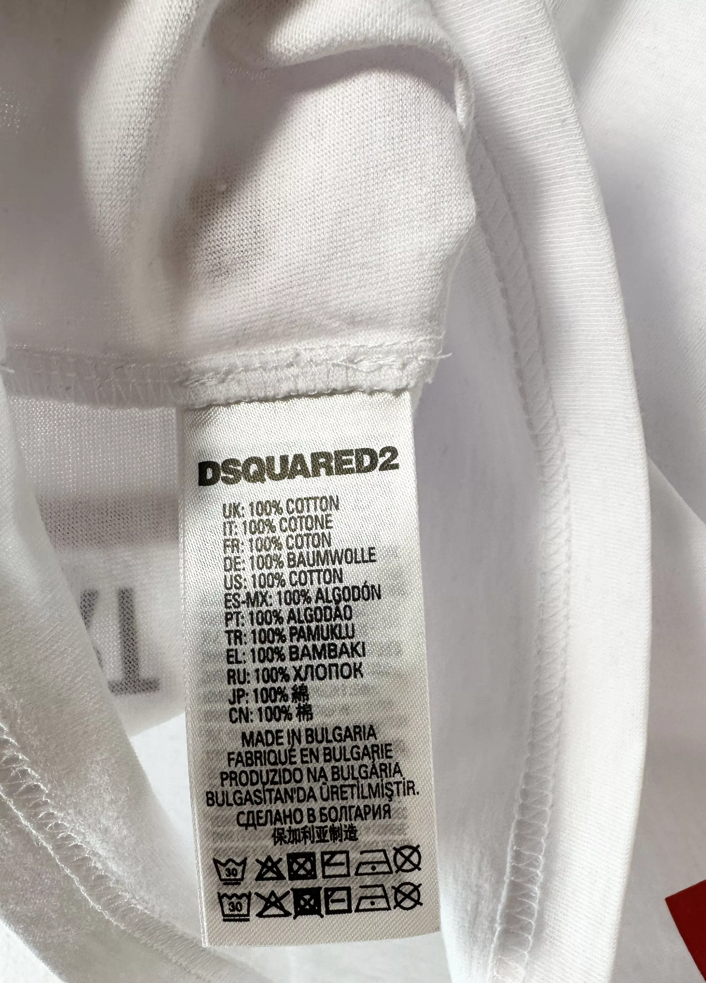 Dsquared2 Short Sleeve T Shirts Dsquared2 Printed cotton jersey t-shirt Multi