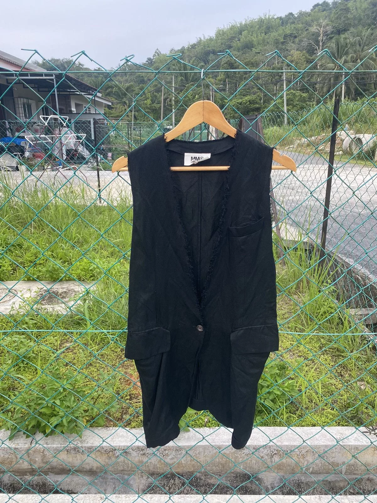 Maison Margiela Light Jackets ⚡️Steals⚡️Maison Margiela linen viscose reconstructed coat Black Avant-Garde