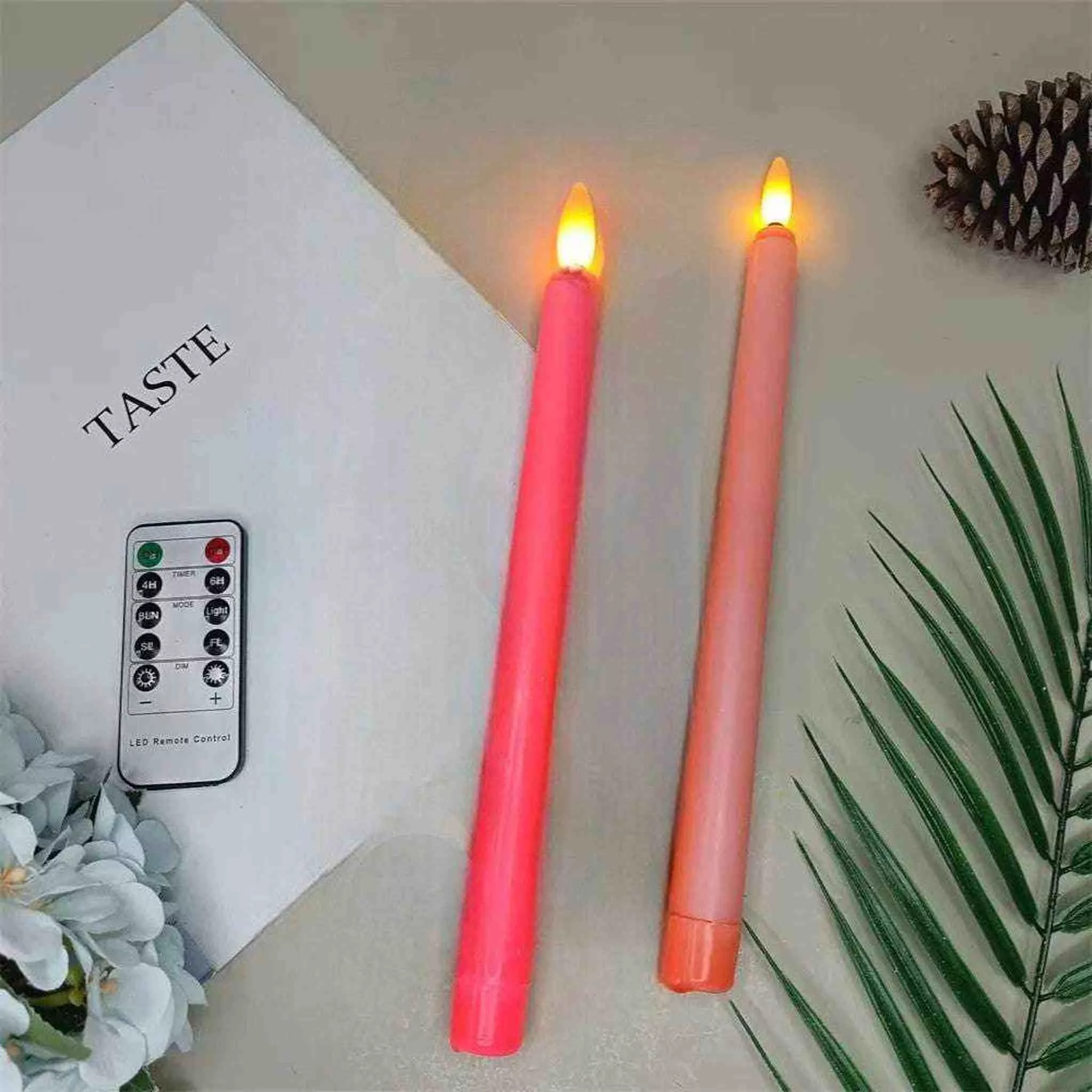 LED Flameless Taper Candles, Set of 4 - Curated Home Decor