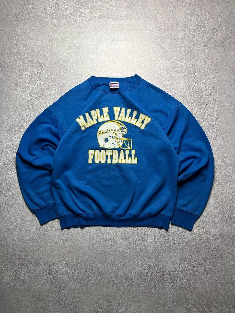 Vintage Sweatshirts Hoodies Vintage Maple Valley Football Boxy Sweatshirt Y2K L Blue