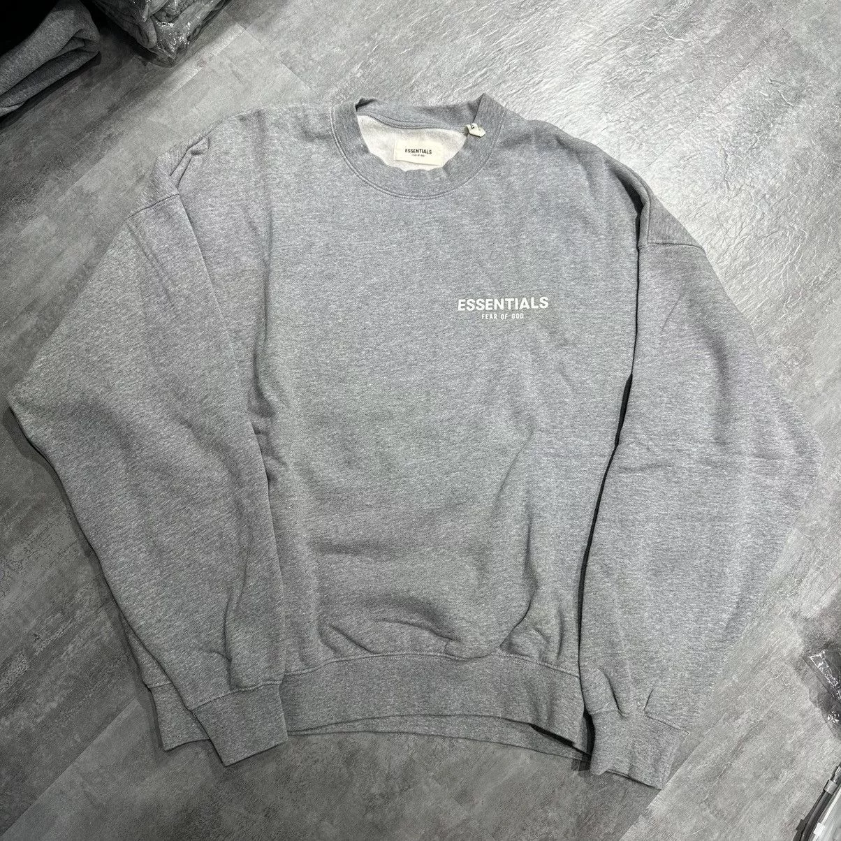 Essentials Sweatshirts Hoodies Essentials Fear of god Pullover Crewneck SS19 Sweatshirt Gray