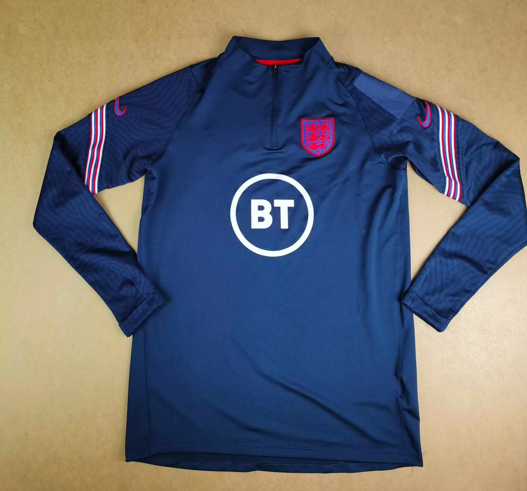 Nike Jerseys Nike England 2020/2021 Player issue 1/4 zip Top Blue