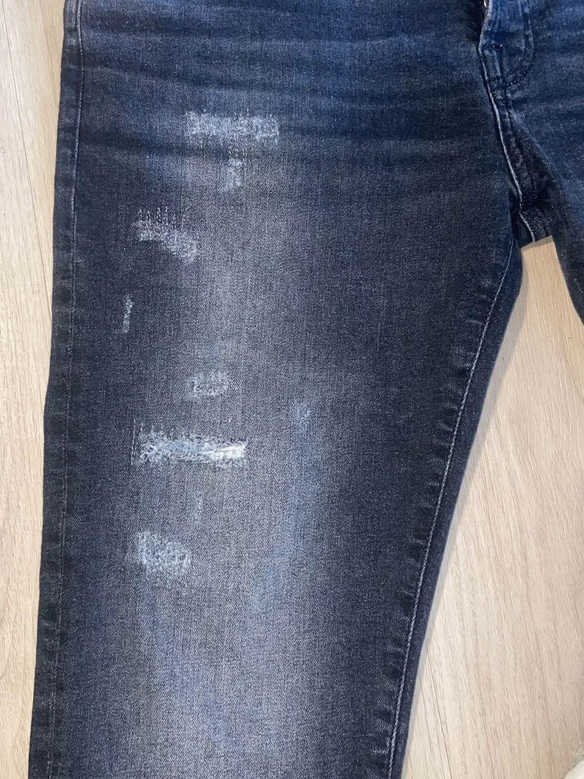 Zara Denim Black Distressed Zara Jeans - Size 34 US